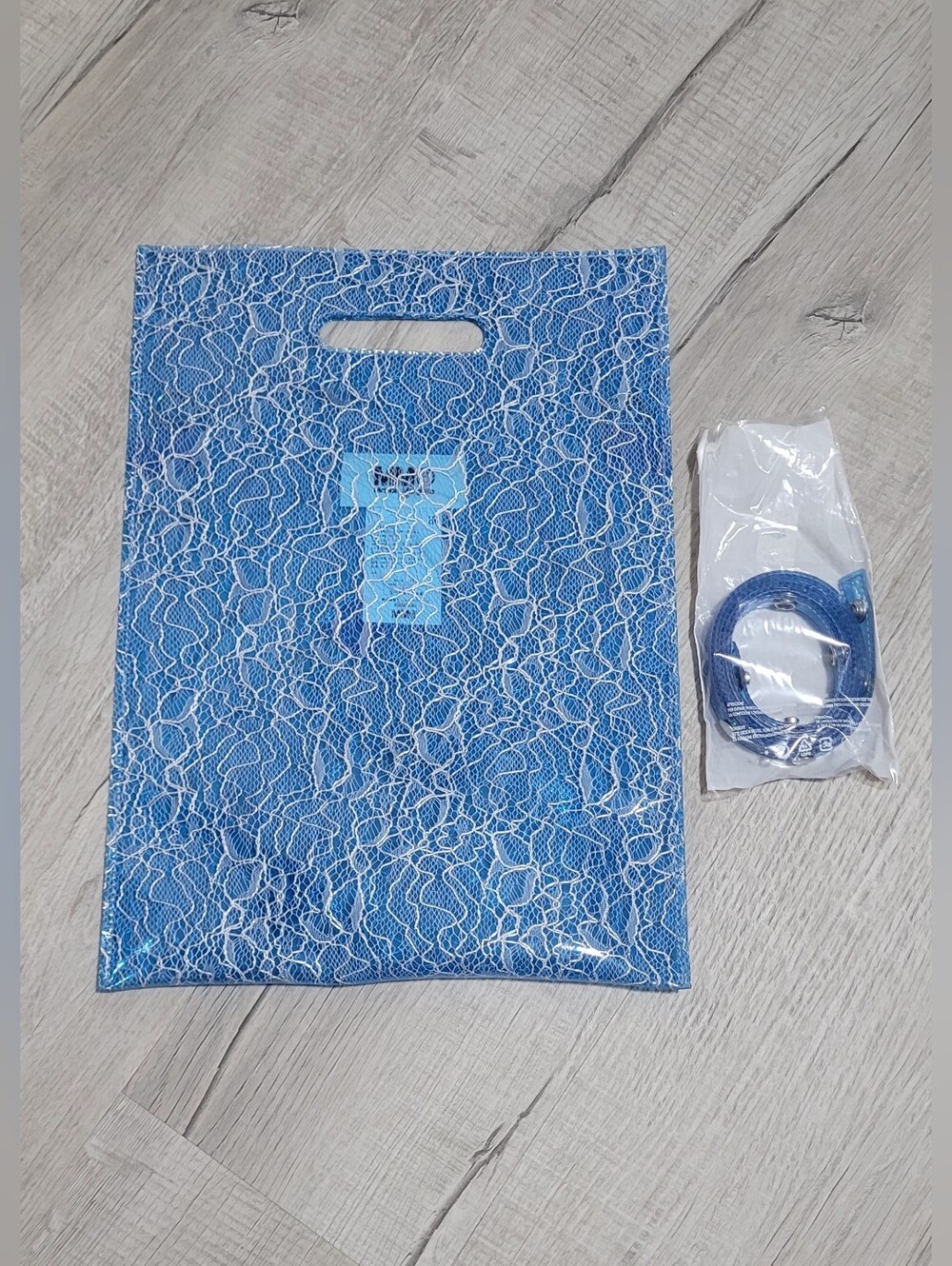 MM6 Maison Margiela Lace Print Clear PVC Crossbody Like New OS